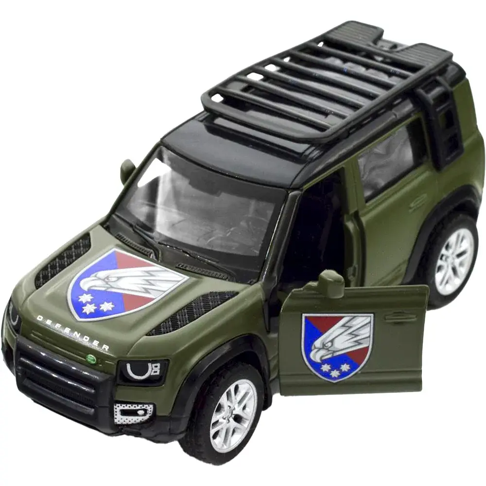 Машинка TechnoDrive серії Шеврони Героїв LAND ROVER DEFENDER 110 "25 ОВДБр" - фото 9