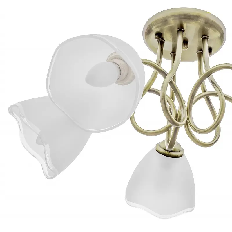 Люстра потолочная Brille классическая в зал E27 60W BZ (LK-602C/5) - фото 3