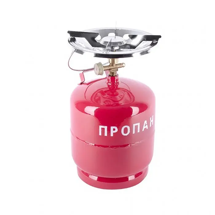 Комплект газовий кемпінговий INTERTOOL GS-0008, балон 8 л, пальник 2200 Вт