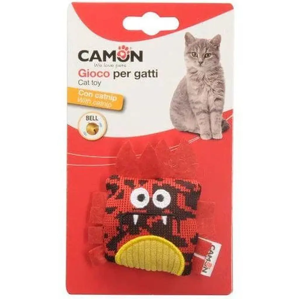 Игрушка для кошек Camon Маленькая птичка с колокольчиком 10 см в ассортименте  - фото 3