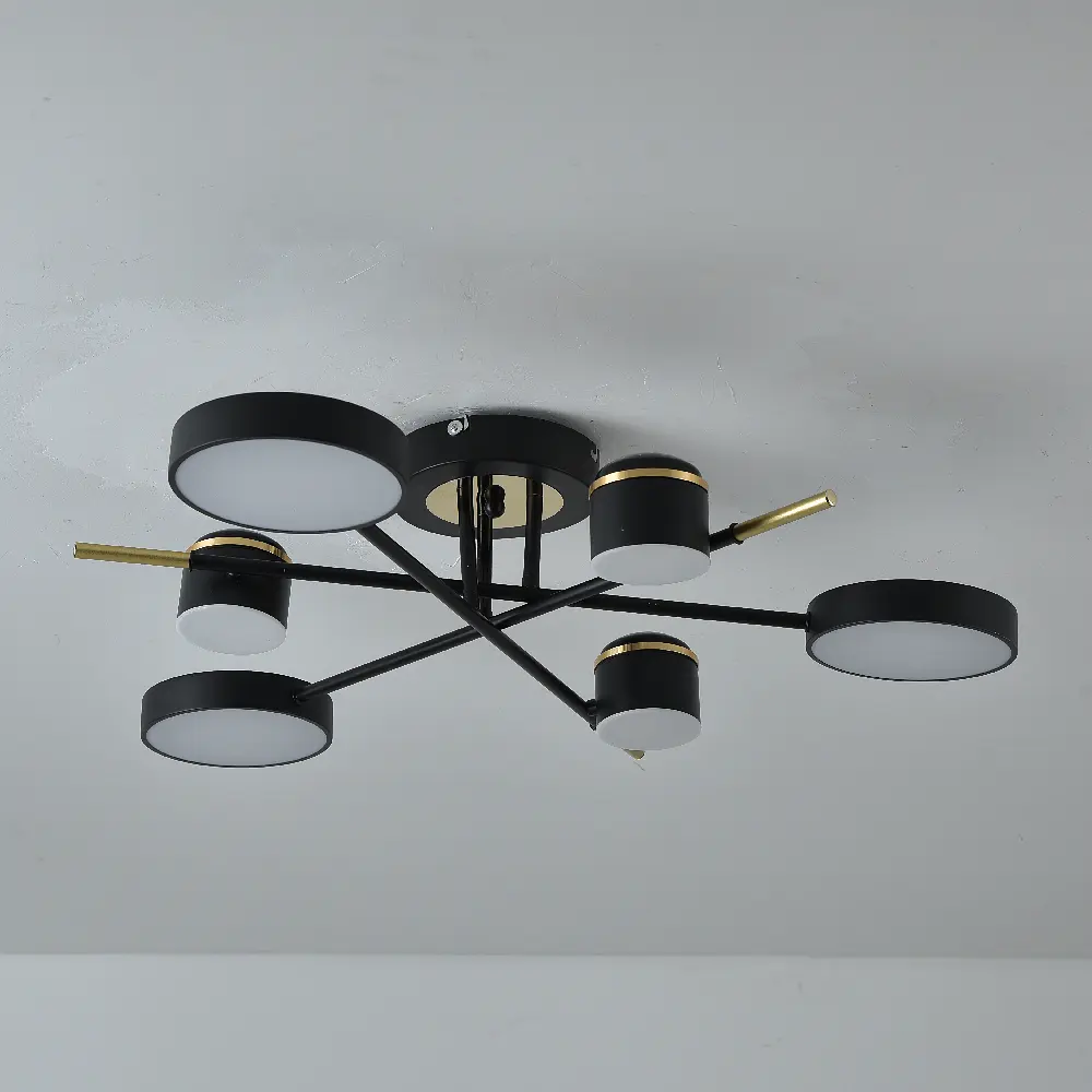 Светодиодная люстра Ardero AL6122ARD STORIA 45Вт черный золото - фото 3