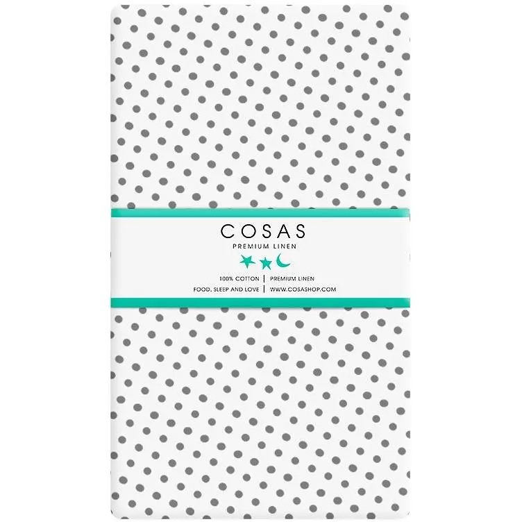 Набір простирадл на резинці Cosas Pink Zigzag & Dots 60х120х12 см (SetSheet_ZigPinkGrey_DropWGrey_120x60) - фото 3