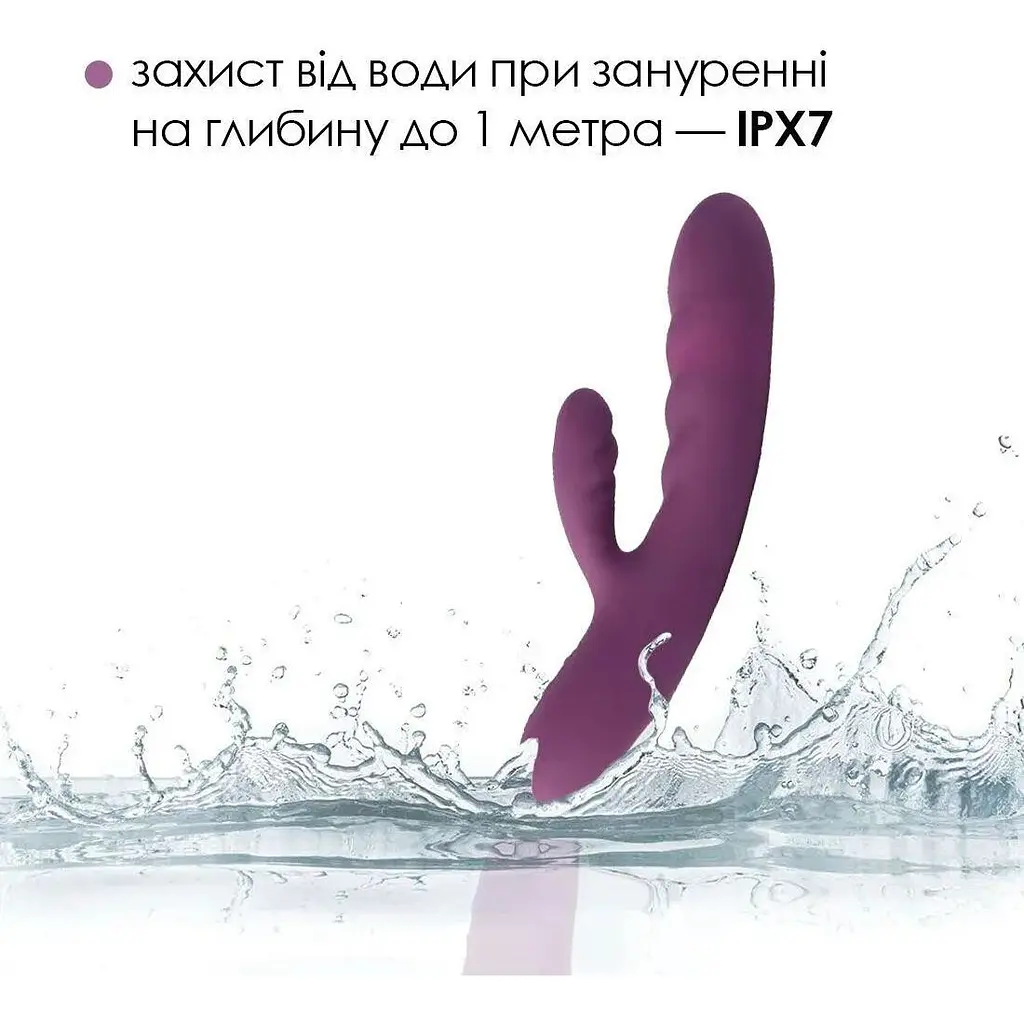 Вібратор-кролик Svakom Avery Lilac з стволом, що рухається. - фото 5
