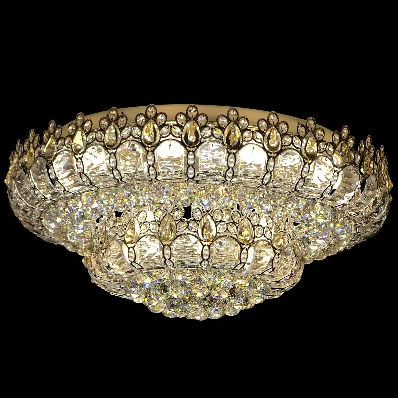 Люстра Brille потолочная торт с подсветкой LED E14 40W CH (BCL-388S/13) - фото 3