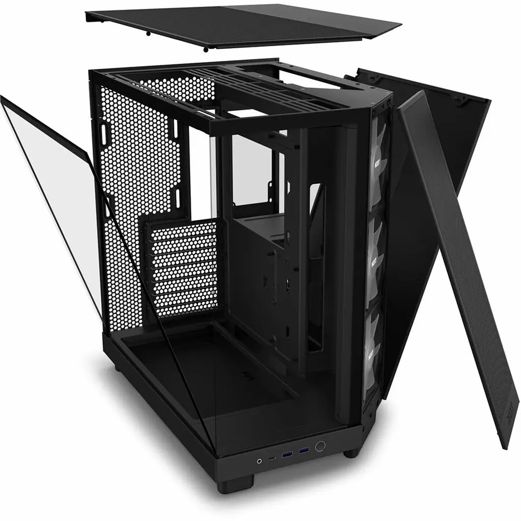 Корпус NZXT H6 Flow RGB Black (CC-H61FB-R1) без БЖ - фото 3