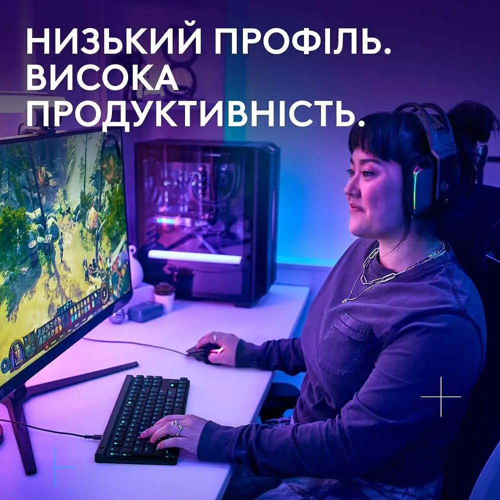 Клавиатура Logitech G515 TKL Mechanical Tactile USB Black (920-012872) - фото 2