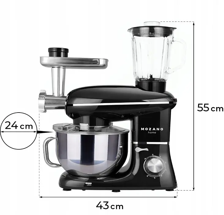 Кухонный комбайн 3в1 Mozano профессиональный Kitchen Machine 2300 Вт - фото 6