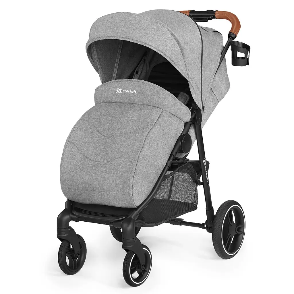Прогулянкова коляска Kinderkraft Grande LX Gray - фото 3