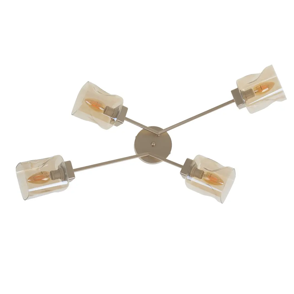 Люстра потолочная Brille в зал E27 60W BK (LK-669C/4) - фото 6