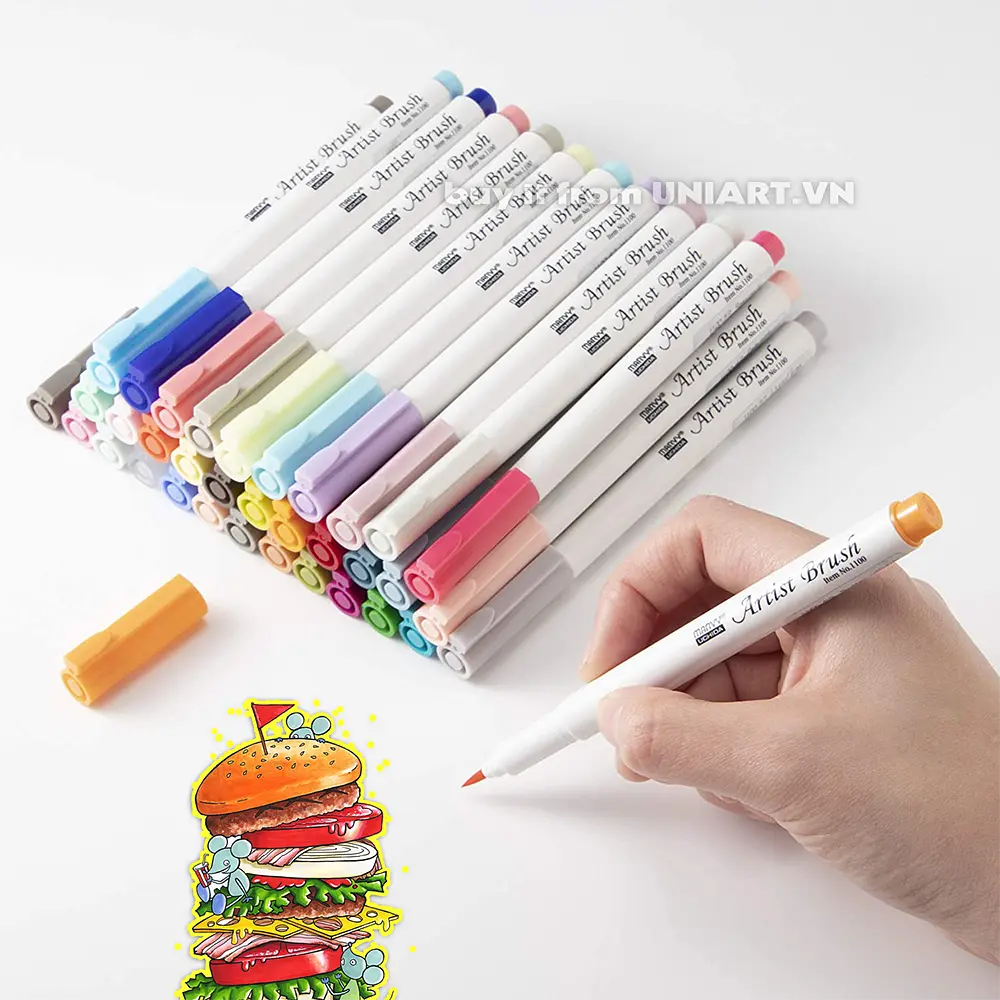 Маркер-кисть Artist Brush 1100 Marvy - фото 4