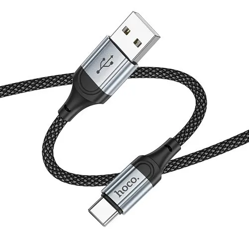 Кабель HOCO U110 charging data cable for Type-C/2,4A/1,2m. сірий - фото 2