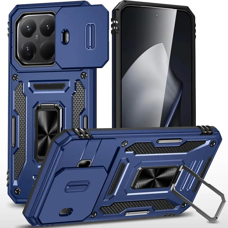 Ударостійкий чохол Camshield Army Ring для Xiaomi 15T Pro Синій / Navy