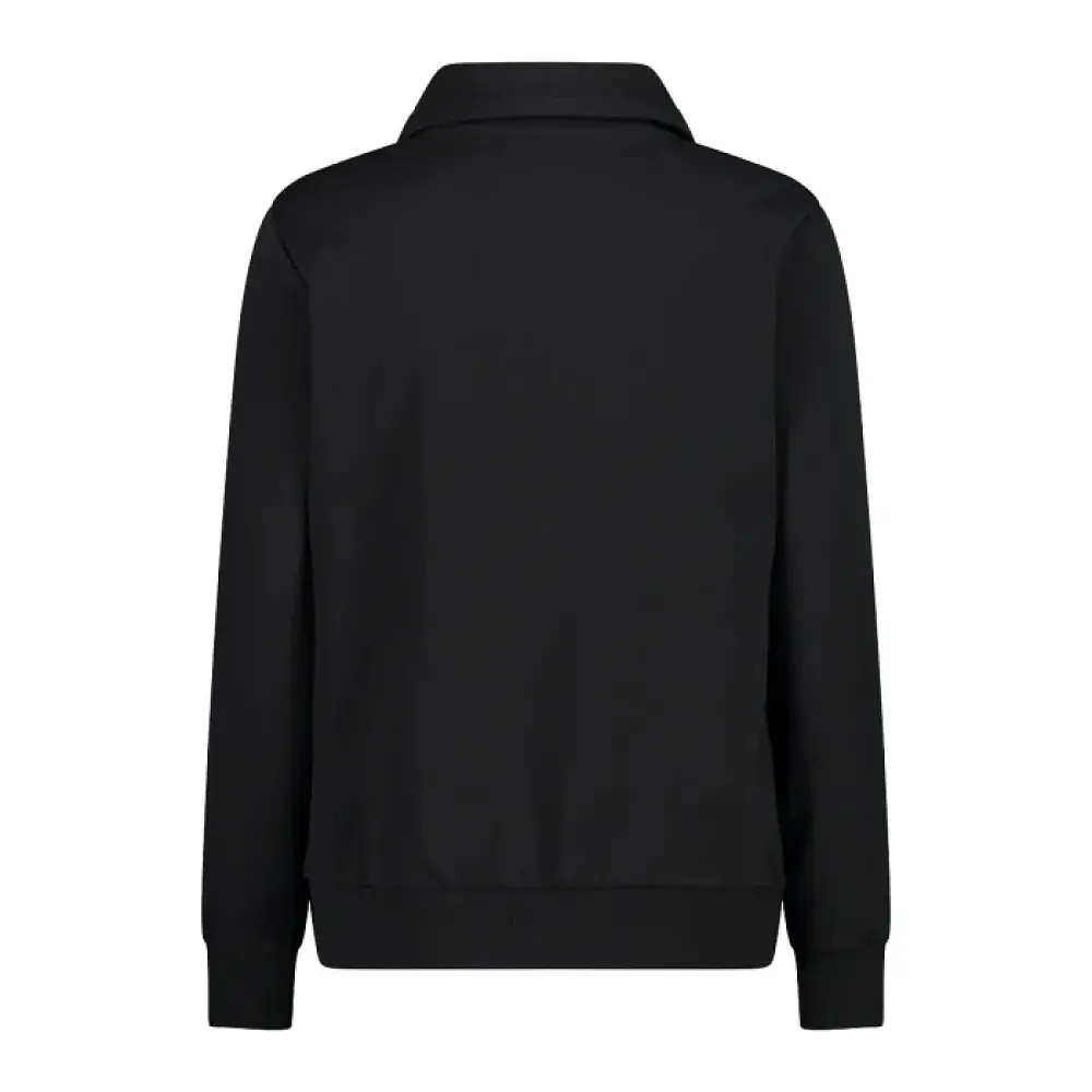 Кофта CMP Women's Zip-Up Sweatshirt in Stretch Cotton Black M (1097-31D4266-U901 40) - фото 3