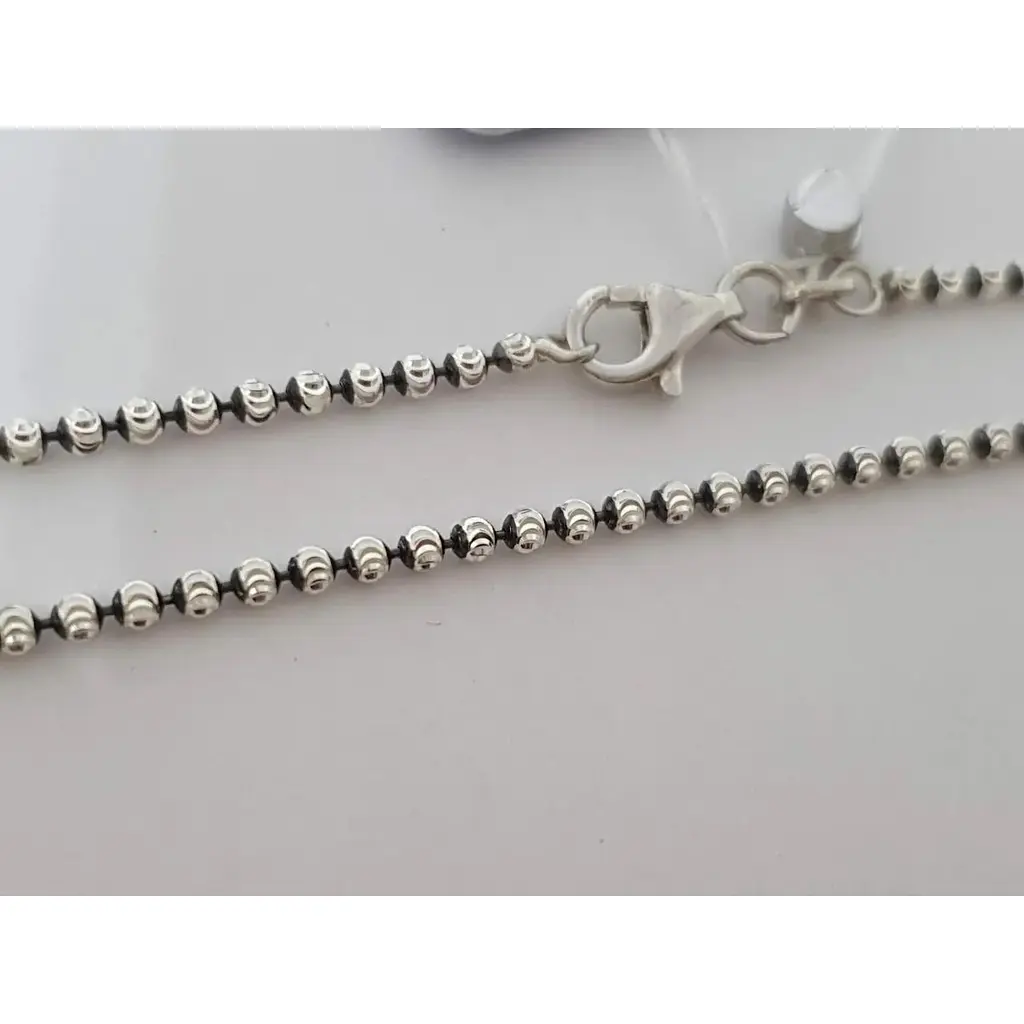 Серебряная цепочка Аметист Фантазийное 25С002ЧШ 50 - фото 2