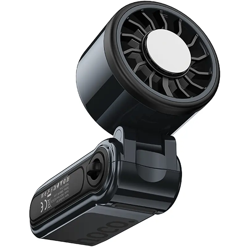 Портативний вентилятор Hoco HX604 handheld folding fan 3000 mAh Navy Blue - фото 3