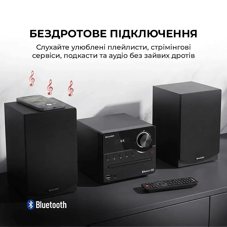 Музыкальный центр Sharp XL-B512(BK) Black - фото 6