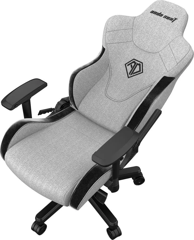 Кресло для геймеров Anda Seat T-Pro 2 Size XL Linen Grey/Black (AD12XLLA-01-GB-F) - фото 4