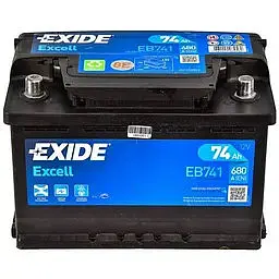 Автомобільний акумулятор Exide Excell EB741 (+/-) 6СТ-74Ah Аз 680A (EN) - фото 2