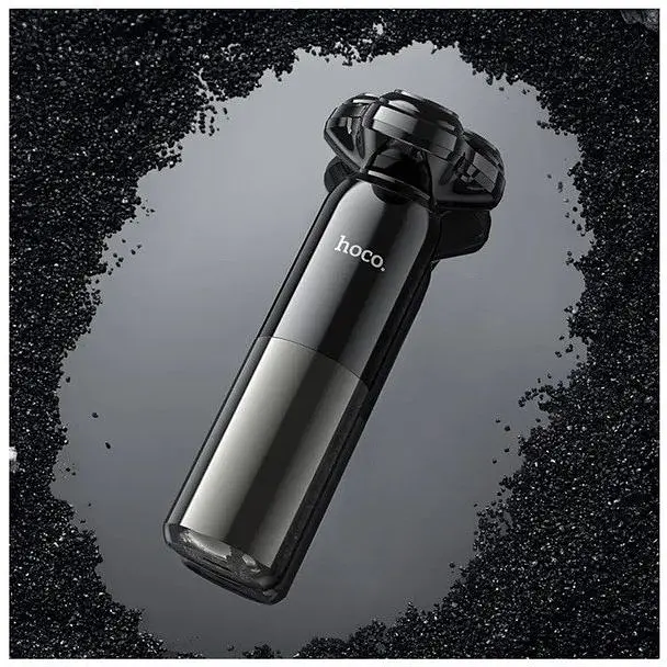 Мужская электробритва для бороды Hoco HP35 Induction 3-blade electric shaver 600mAh IPX7 Black - фото 9