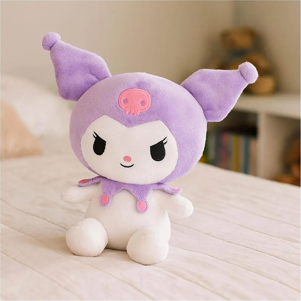 М’яка іграшка Куромі Sanrio COLORBABY Kuromi висота 25 см фіолетова (SKU-458) - фото 5
