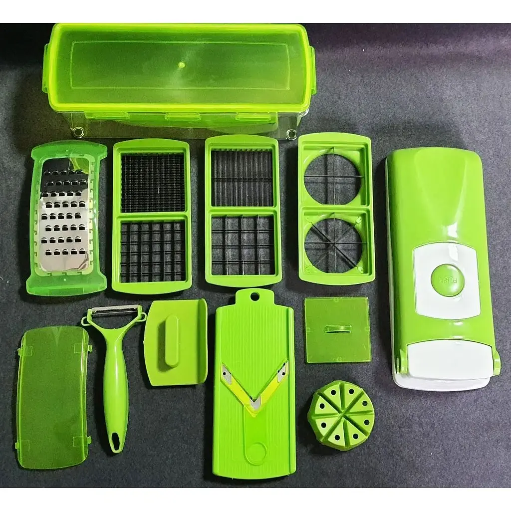 Мультислайсер Nicer Dicer Plus 8828 овочерізка механічна з насадкою для дрібних кубиків - фото 5