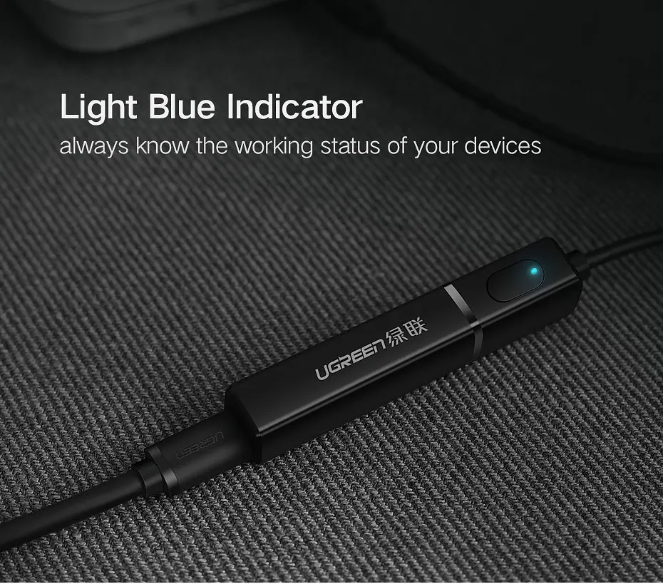 Bluetooth-адаптер Ugreen CM107 Bluetooth 5.0 TV Transmitter 3,5 мм mini-jack (40761) - фото 3