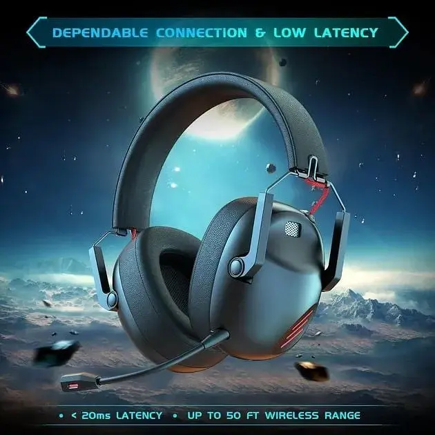 Бездротові ігрові навушники Gtheos Gaming Headset Captain 600 2,4 ГГц USB для PS4/PS5/ПК, BT 5.3 - фото 3