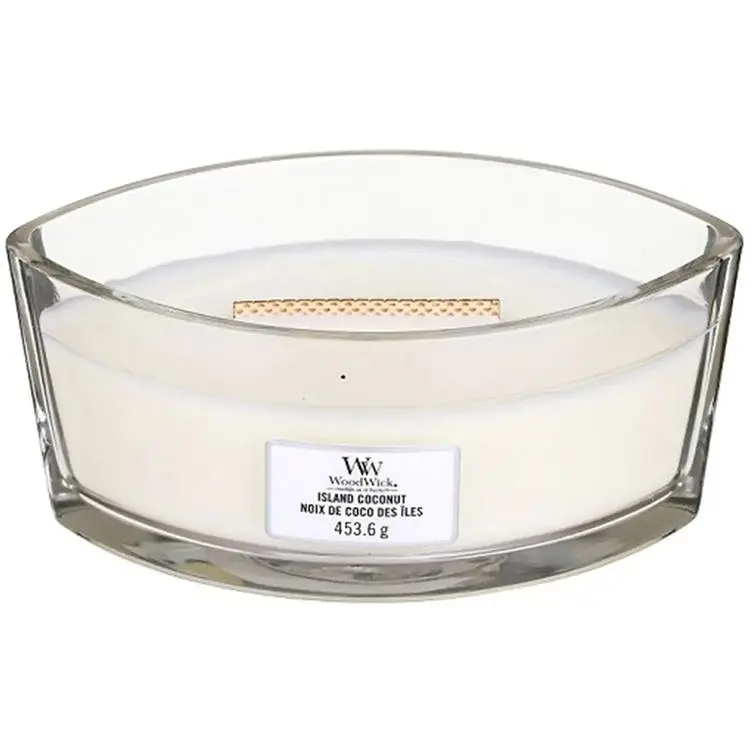 Свічка Woodwick Ellipse Island Coconut Кокосовий острів 453 г (76115E) - фото 2