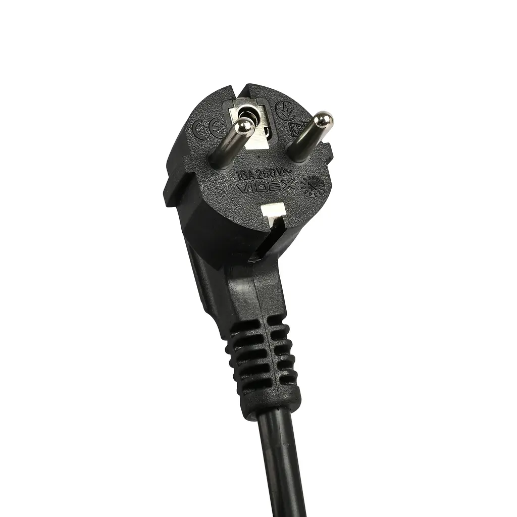 Мережевий подовжувач VIDEX ONCORD з/з 4п 3м (3x1.5мм) 3.4А USB(QC3.0) +USB-C(PD20W) з кнопкою Black VIDEX (27696-000) - фото 8