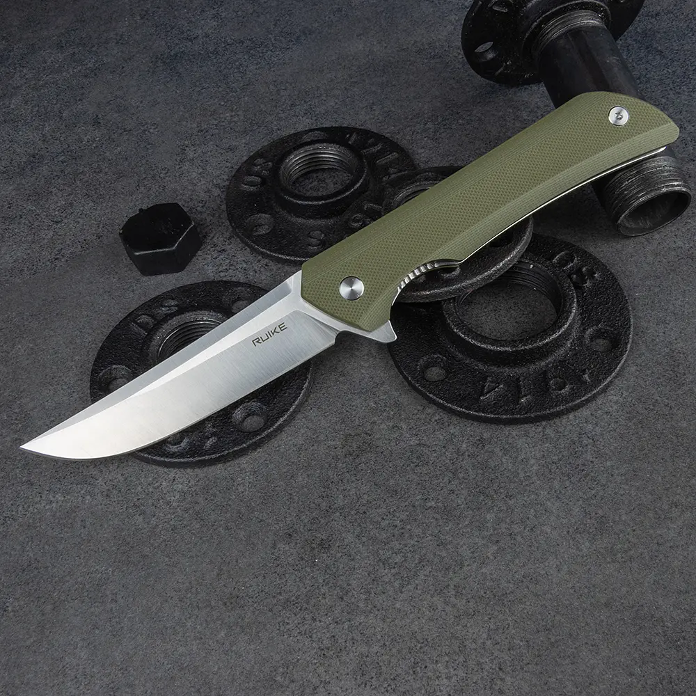 Ніж складаний туристичний Ruike Hussar P121-G, (9.2 см) 14C28N / G10 зелений - фото 14