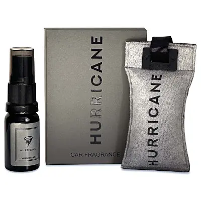 Ароматизатор автомобільний Hurricane Grey Standart Long NEW (В комплекті Спрей) - фото 3