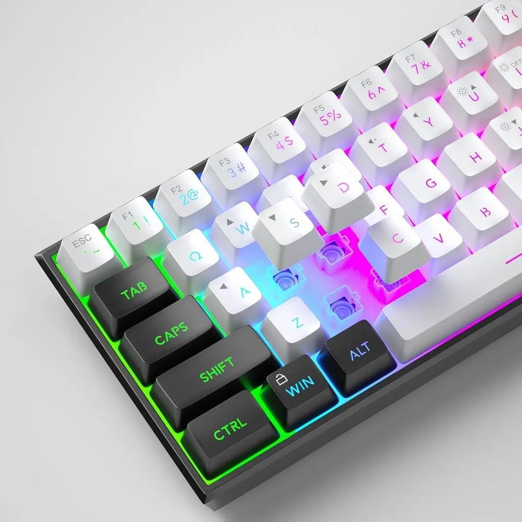 Клавіатура MageGee TS91 RGB (6971969727502-UA) Black/White (G-000003786) - фото 3