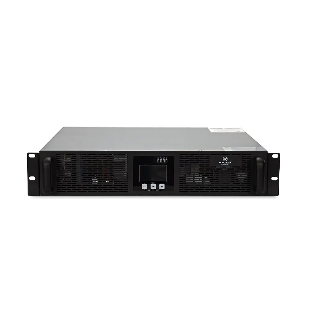 Джерело безперебійного живлення Kraft KRF-RM/10KVA/10KW/Ex Pro Online UPS під зовнішній акумулятор (42-00050) - фото 3