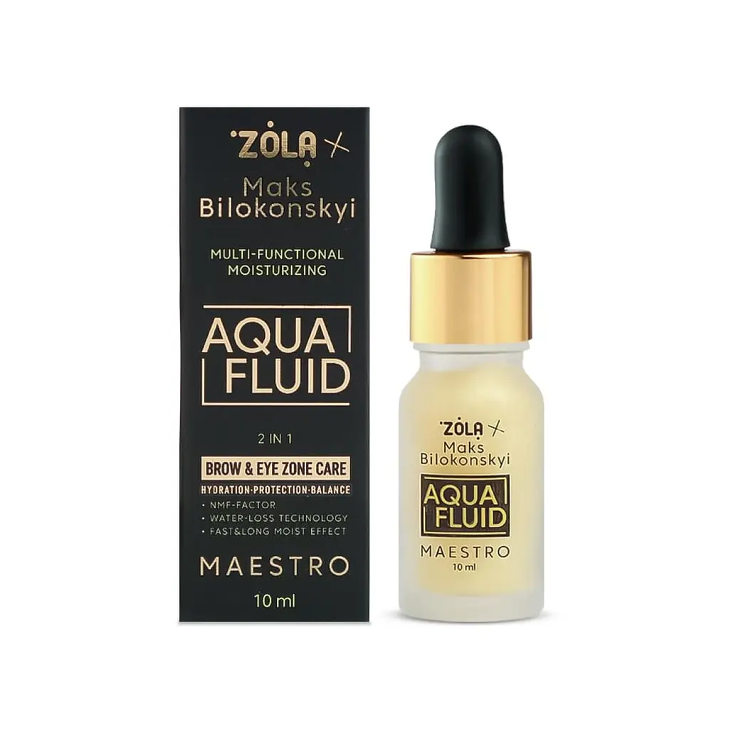 Флюїд для обличчя багатофункціональний зволожуючий Zola x Maks Bilokonskyi Aqua Fluide, 10 мл - фото 2