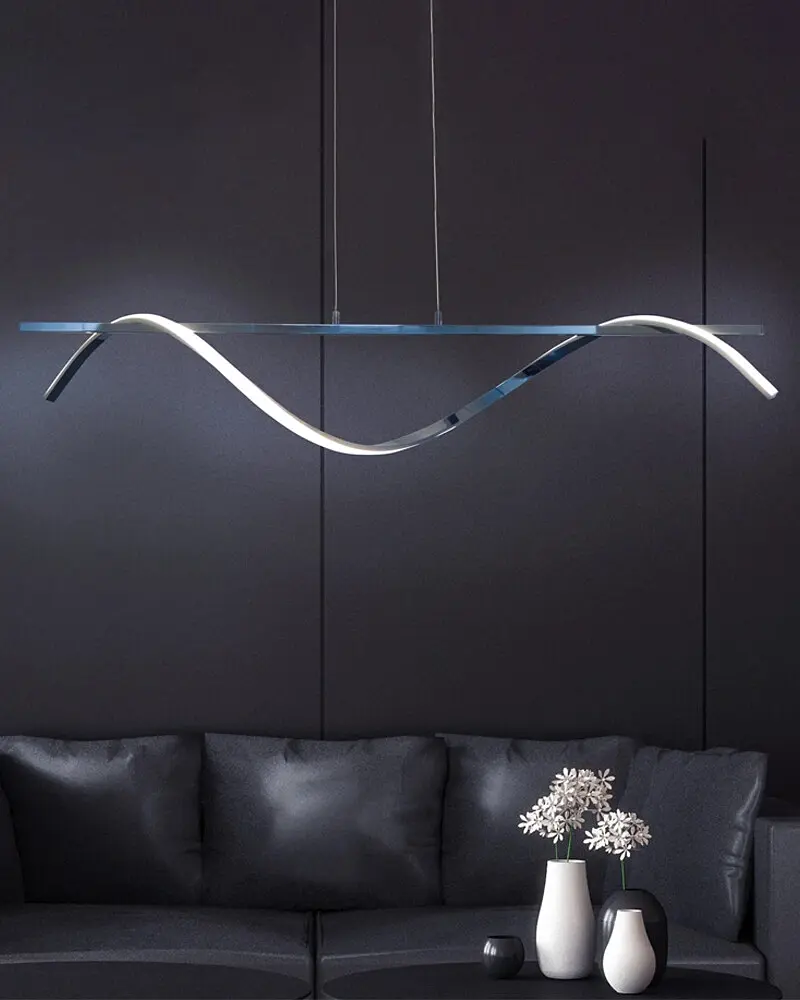 Подвесной светильник, люстра Goldlux 331076 Rumba LED 1x23W 4000K 3600Lm IP20 хром - фото 2