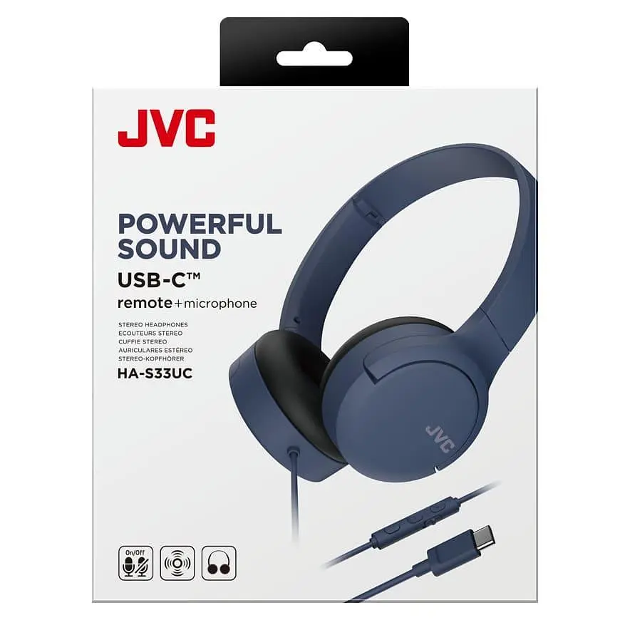Навушники JVC HA-S33UC Blue (HA-S33UC-A-U) - фото 6