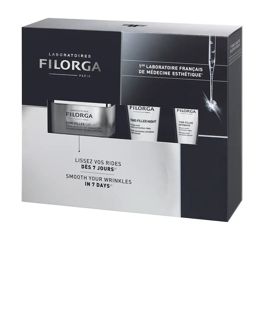 Набор антивозрастной Filorga: крем Time-Filler 5хр, 50 мл + крем Time-Filler Night, 15 мл + крем Time-Filler intensive, 7 мл - фото 2