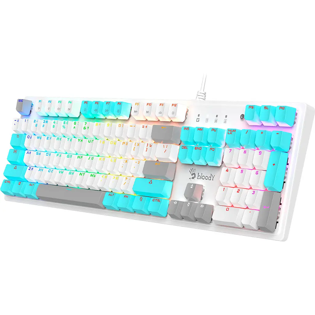 Клавиатура Bloody S510R Icy White [96128] - фото 4