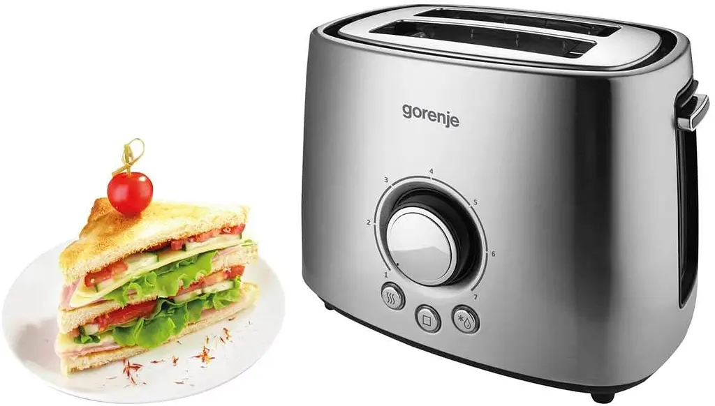 Тостер 1000Вт, металл Gorenje kuh0014872 - фото 6