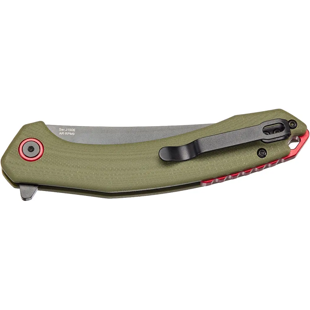 Нож CJRB Gobi Black Blade Green - фото 4