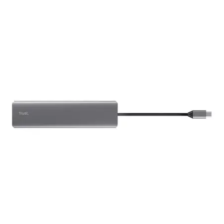 Адаптер Trust Dalyx 7in1 USB-C > 2xUSB-А 3.2/2xUSB-С/2xHDMI/Display Port, Алюминий, 0.16м, Серый teh0018492 - фото 5