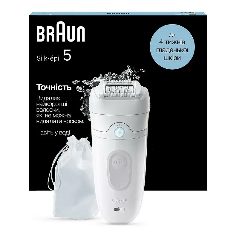 Эпилятор Braun Silk-epil 5 SE 5-011 Белый/Серый UA - фото 2