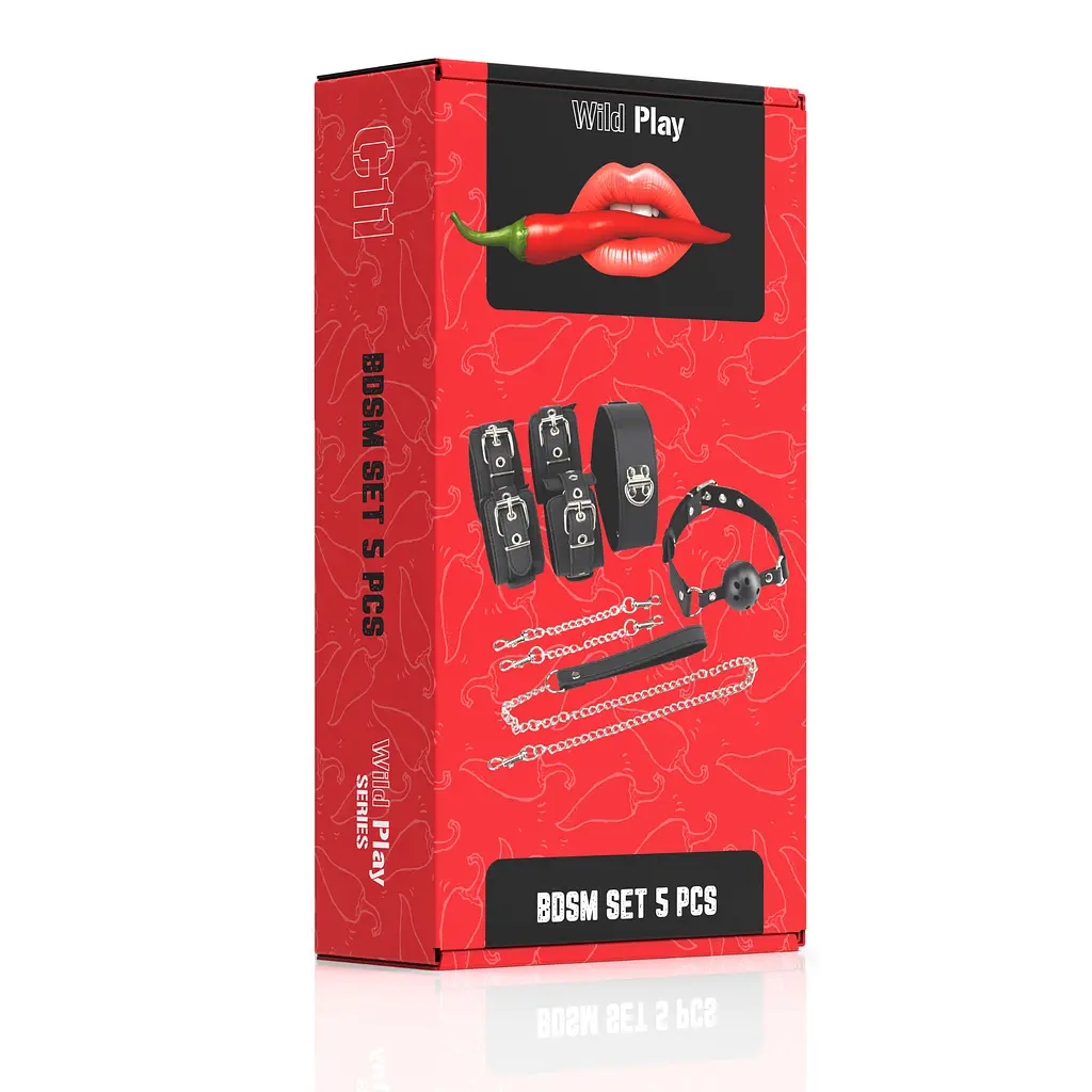 Набір БДСМ - Erospace Wild Play BDSM Set 5 pcs C11 - фото 10