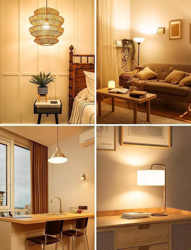 Лампочка Lepro Dimmable Bayonet, 60 Вт эквивалент, теплый белый 2700 K, 7W 800 лампы Bayonet, BC A60 GLS - фото 7