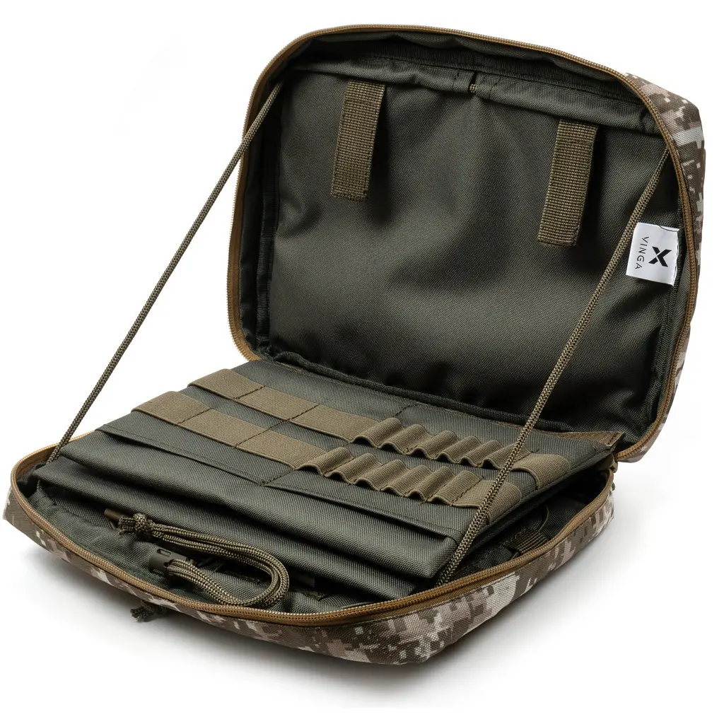 Чехол для планшета Vinga Tactical Military universal 10-11" MOLLE, Oxford 600D, pixel (VTB11UTMOP) - фото 3