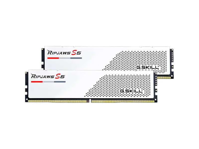 Пам'ять для настільних комп'ютерів G.Skill 96 GB (2x48GB) DDR5 5200 MHz Ripjaws S5 Matte White (F5-5200J4040A48GX2-RS5W) - фото 2