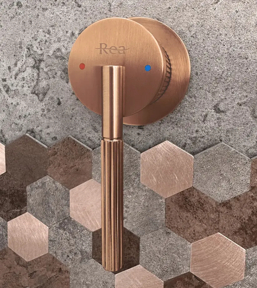 Змішувач для умивальника Rea Argon + BOX прихованого монтажу brushed copper REA-B2093 - фото 3