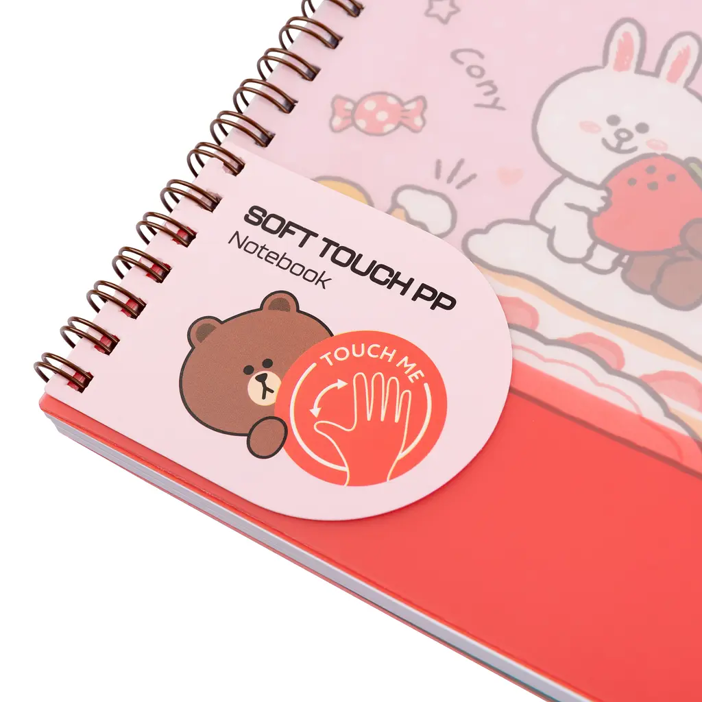 Зошит для записів YES А5 80 арк софт-тач Line Friends (765737) - фото 2
