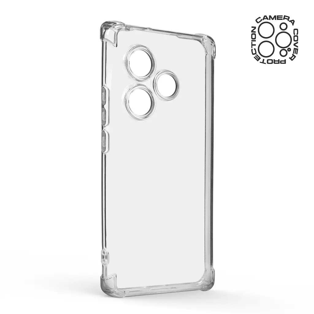 Прозрачный чехол для Realme GT Neo 6 5G/GT Neo 6 SE 5G/GT 6T 5G/GT 6 5G с защитой камеры и усиленными бортами, тонкий, силиконовый, бесцветный, ударостойкий, противоударный бампер c закрытой камерой, ArmorStandart (ARM77896) - фото 2