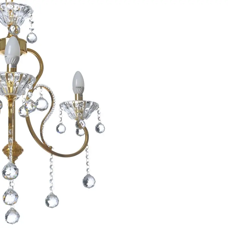 Люстра свеча Brille подвесная хрустальная E14 60W (BCL-659S/3) - фото 4